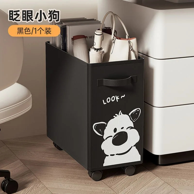 40cm Folding Laundry Basket Large Capacity Storage Box With Roller For Clothes Fitness Equipment Snack Toy Office Organizer Box