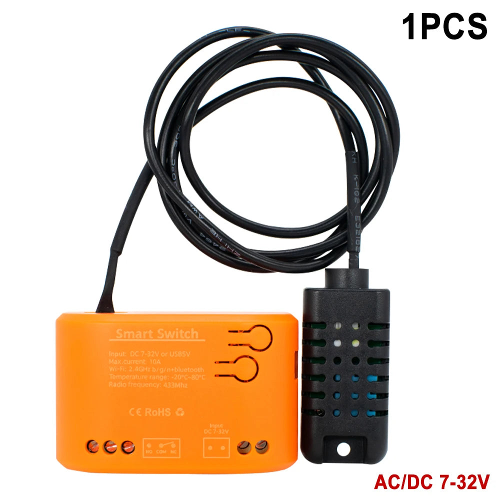 Tuya WiFi Temperature Humidity Sensor With External Probe for Smart Home Hygrometer APP Monitoring For Plants Aquarium Winery