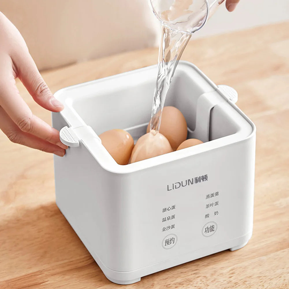 220V Smart Egg Cooker 300W Automatic Steamed Boil Breakfast Machine Electric Egg Boiler Egg Custard Steaming Cooker Machine