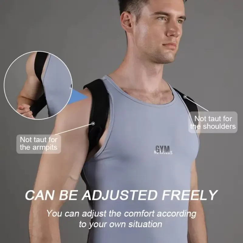 Back Posture Corrector Adjustable Neck Brace Training Equipment Home Office Man Woman Postura Shoulder Support Correction Belt