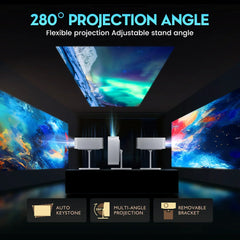 MY350 Projector Native 4K Projector 1080P Android 11 Wifi6 5G LED Video Home Theater Cinema Phone  Portable Mini Proyector Movie