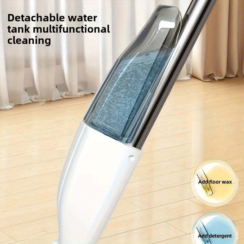Upgrade Spray Mop Long Handle Adjustable 360° Rotating Microfiber Pads Dry&Wet Dual-use Flat Mop for Home Office Floor Cleaning