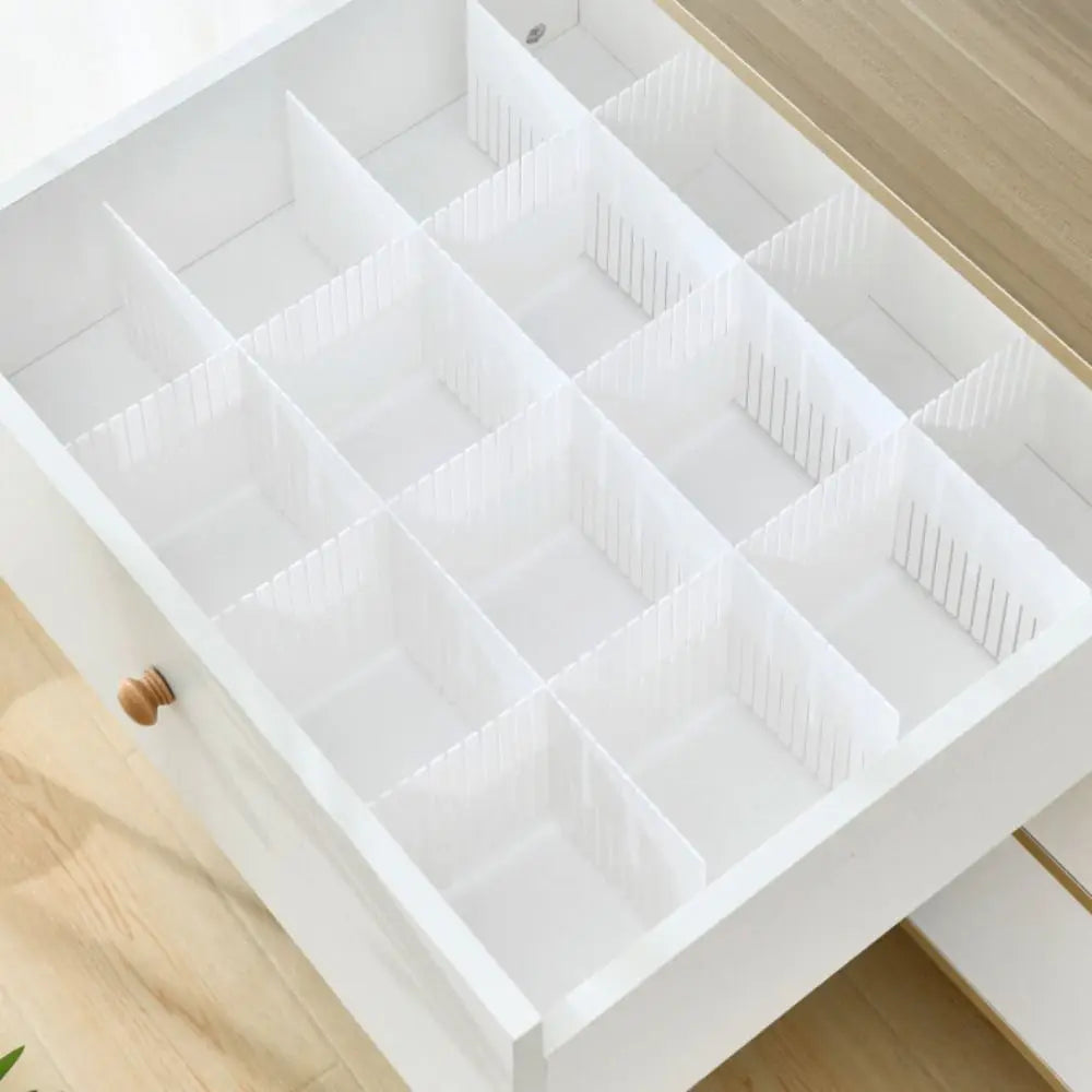 5Pcs Adjustable Drawer Divider DIY Household Combination Partition Board Space-saving Storage Organizer Cabinet Closet Separator