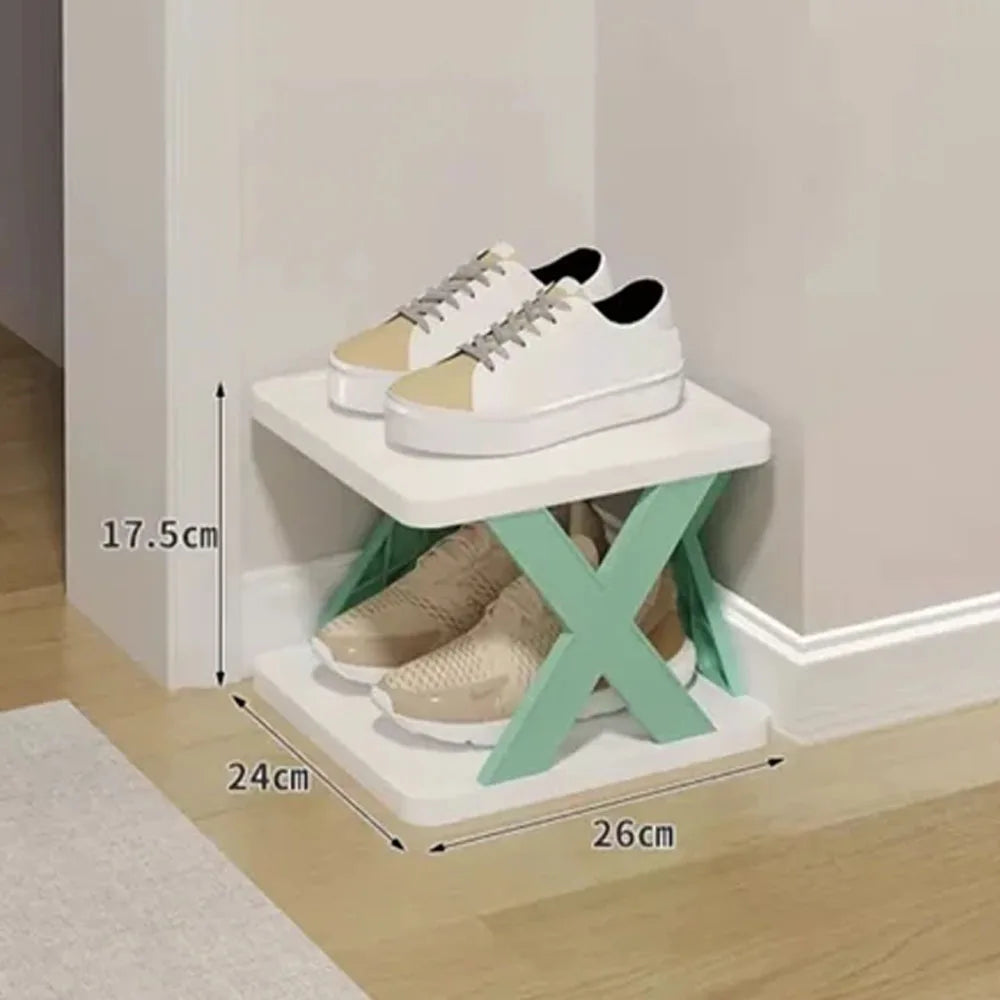 Multi functional plastic multi-layer small shoe cabinet for storing doorstep shoe racks in provincial space