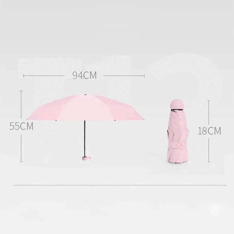 Sun Umbrella Travel Umbrella Compact Ultralight Mini Portable Waterproof Folding Umbrella Men And Women Umbrella